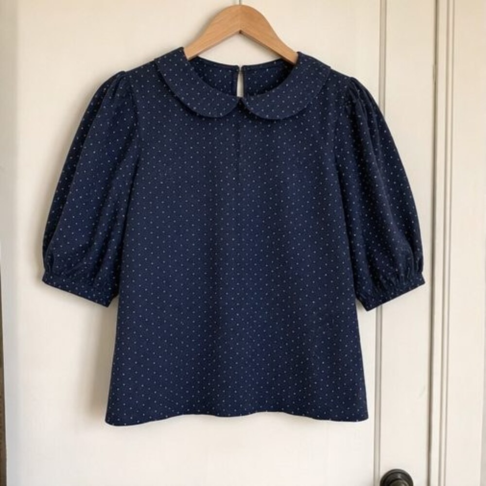 Charcoal Ruffle Blouse